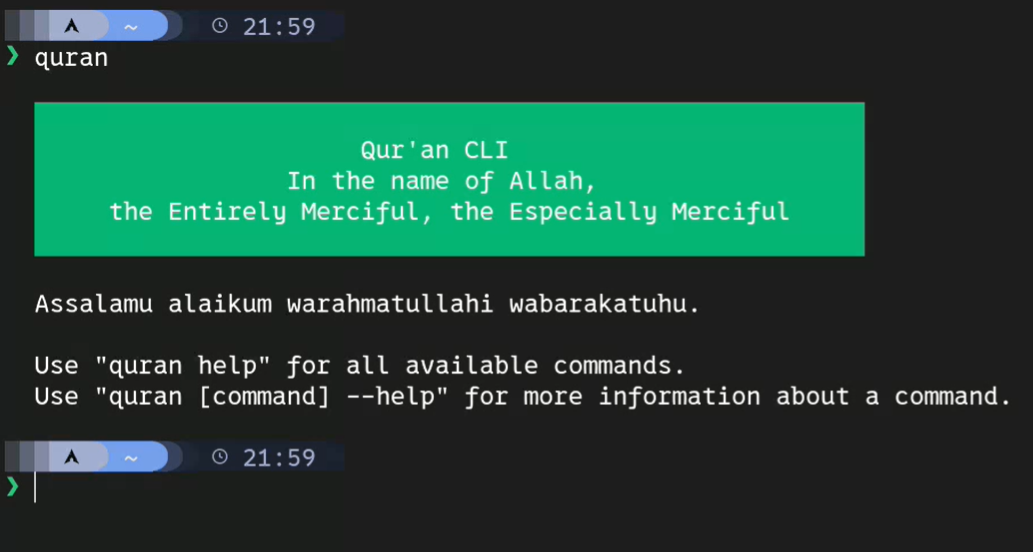 Quran CLI